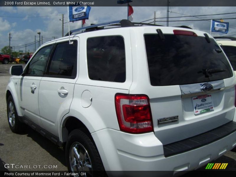 Oxford White / Charcoal 2008 Ford Escape Limited