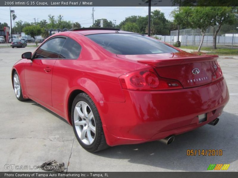 Laser Red Pearl / Wheat 2006 Infiniti G 35 Coupe