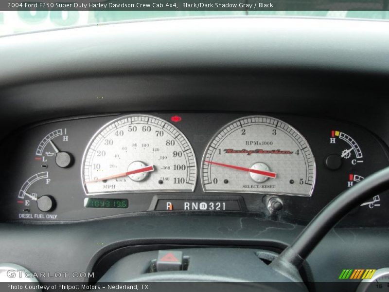 Black/Dark Shadow Gray / Black 2004 Ford F250 Super Duty Harley Davidson Crew Cab 4x4