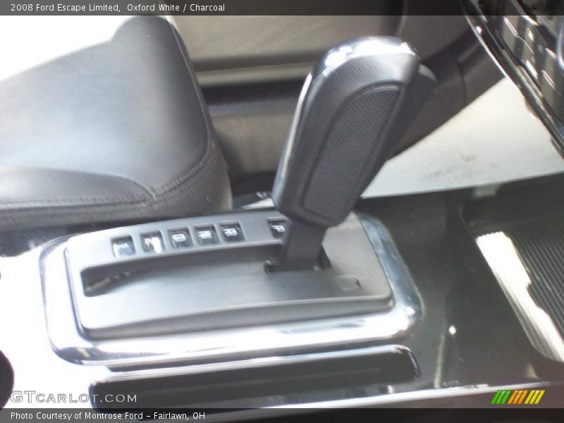 Oxford White / Charcoal 2008 Ford Escape Limited