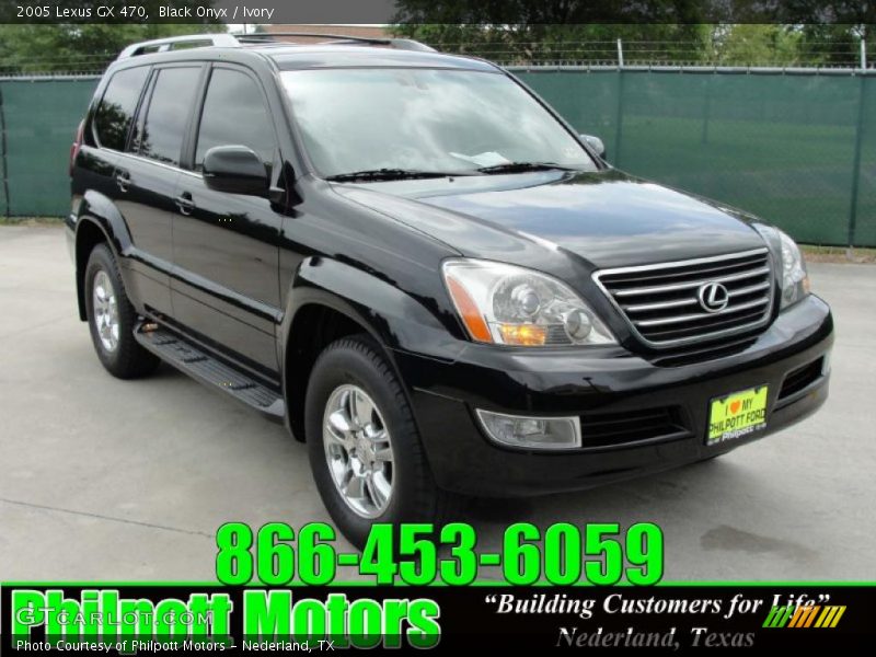 Black Onyx / Ivory 2005 Lexus GX 470