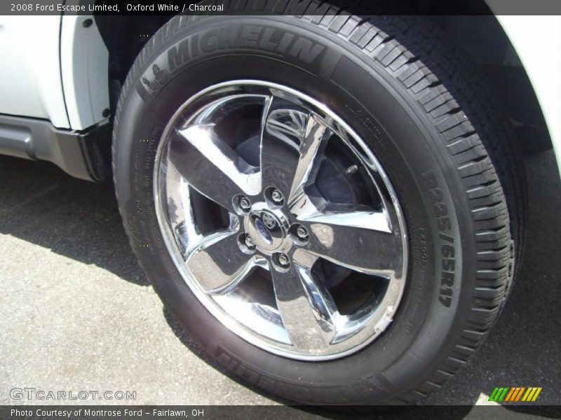 Oxford White / Charcoal 2008 Ford Escape Limited