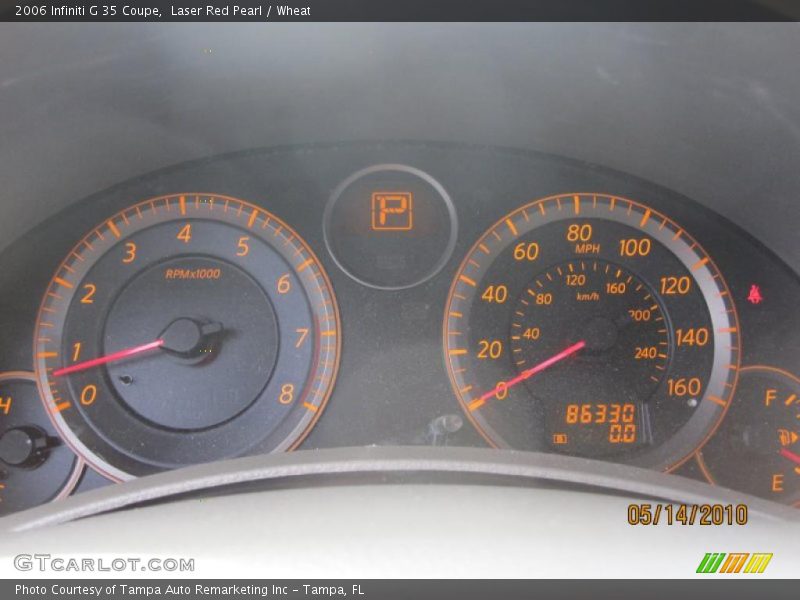 Laser Red Pearl / Wheat 2006 Infiniti G 35 Coupe