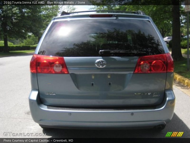 Blue Mirage Metallic / Stone 2010 Toyota Sienna XLE AWD