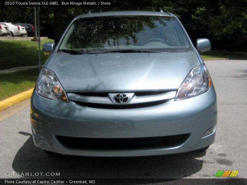 Blue Mirage Metallic / Stone 2010 Toyota Sienna XLE AWD