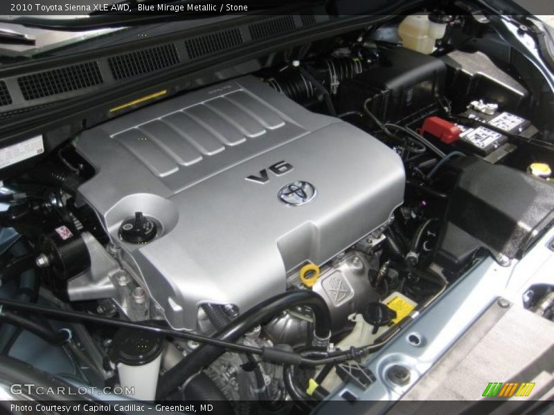 Blue Mirage Metallic / Stone 2010 Toyota Sienna XLE AWD