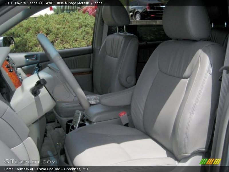 Blue Mirage Metallic / Stone 2010 Toyota Sienna XLE AWD