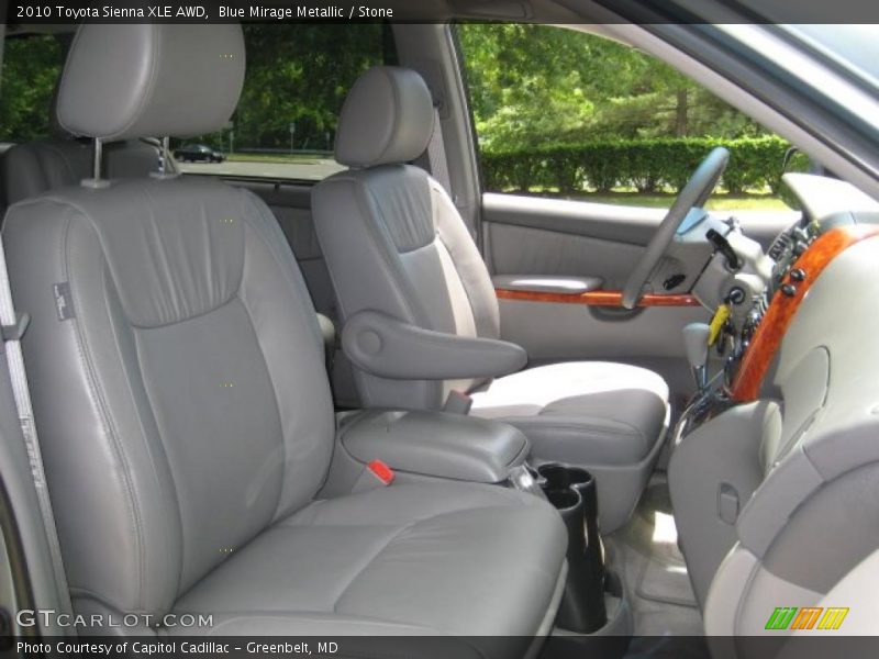 Blue Mirage Metallic / Stone 2010 Toyota Sienna XLE AWD