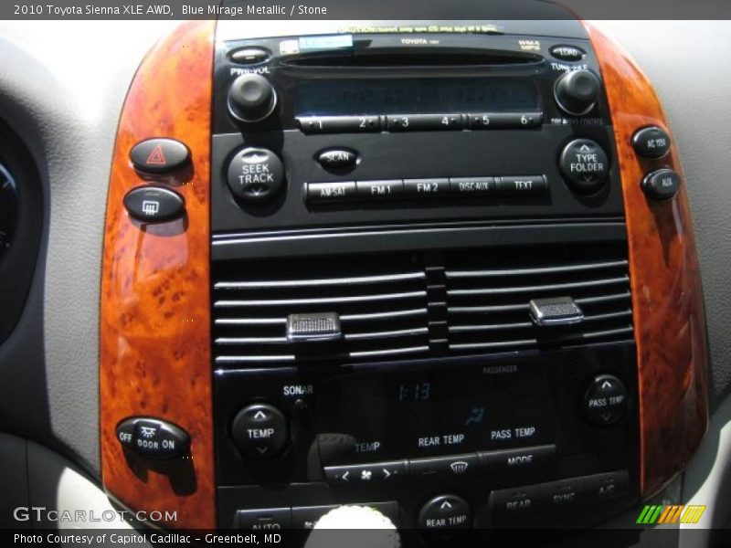 Blue Mirage Metallic / Stone 2010 Toyota Sienna XLE AWD