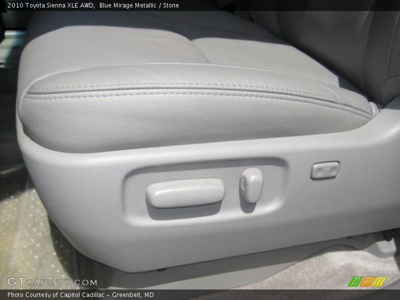 Blue Mirage Metallic / Stone 2010 Toyota Sienna XLE AWD