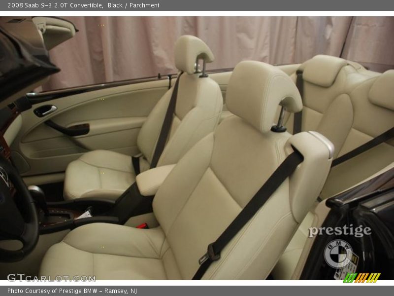 Black / Parchment 2008 Saab 9-3 2.0T Convertible