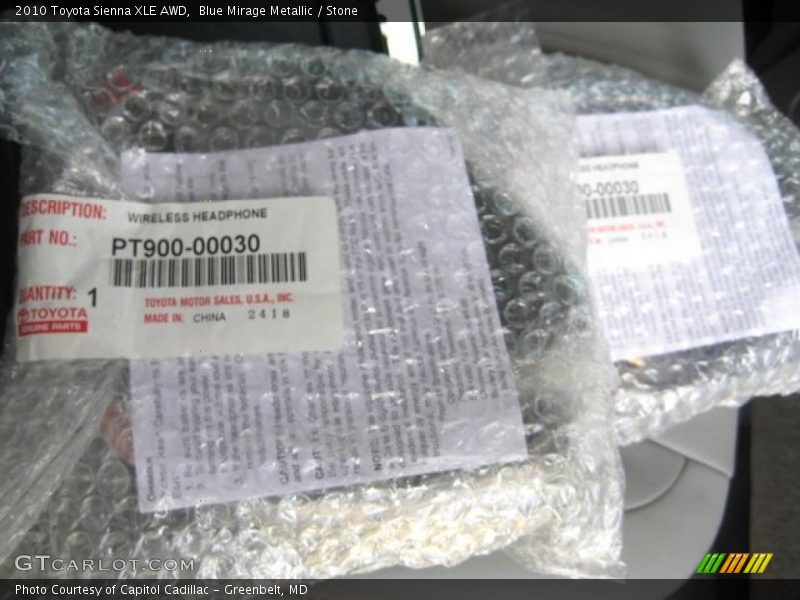 Blue Mirage Metallic / Stone 2010 Toyota Sienna XLE AWD