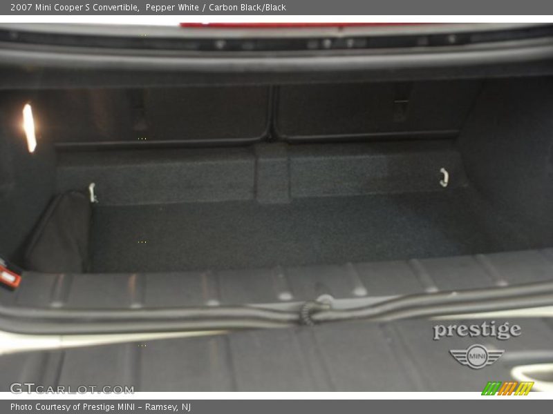 Pepper White / Carbon Black/Black 2007 Mini Cooper S Convertible