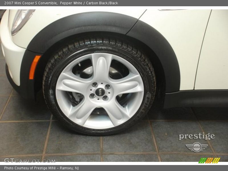 Pepper White / Carbon Black/Black 2007 Mini Cooper S Convertible