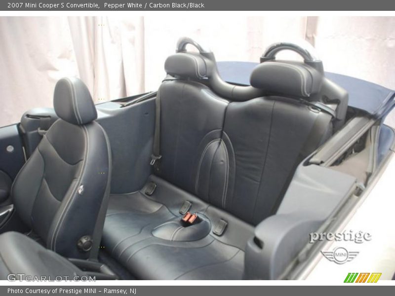 Pepper White / Carbon Black/Black 2007 Mini Cooper S Convertible