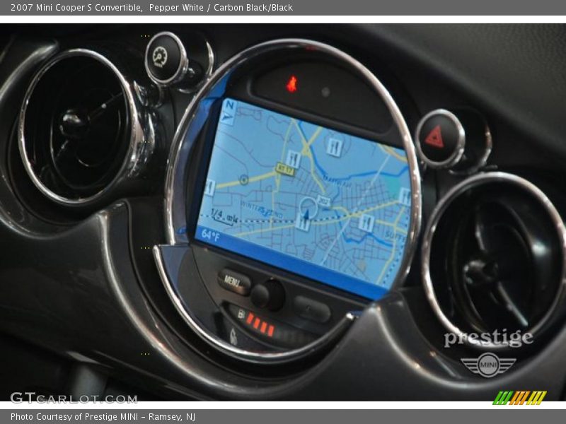 Pepper White / Carbon Black/Black 2007 Mini Cooper S Convertible