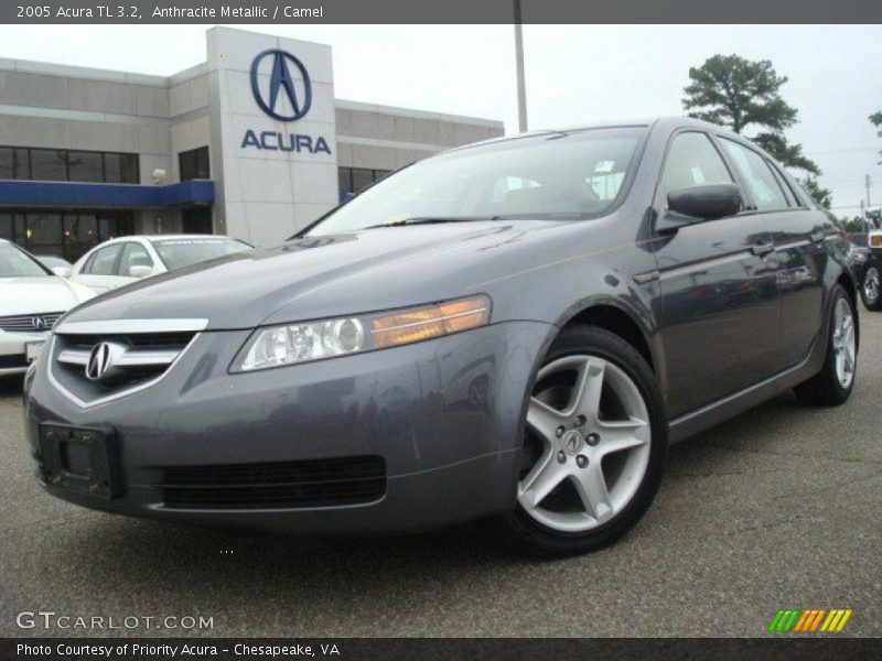 Anthracite Metallic / Camel 2005 Acura TL 3.2
