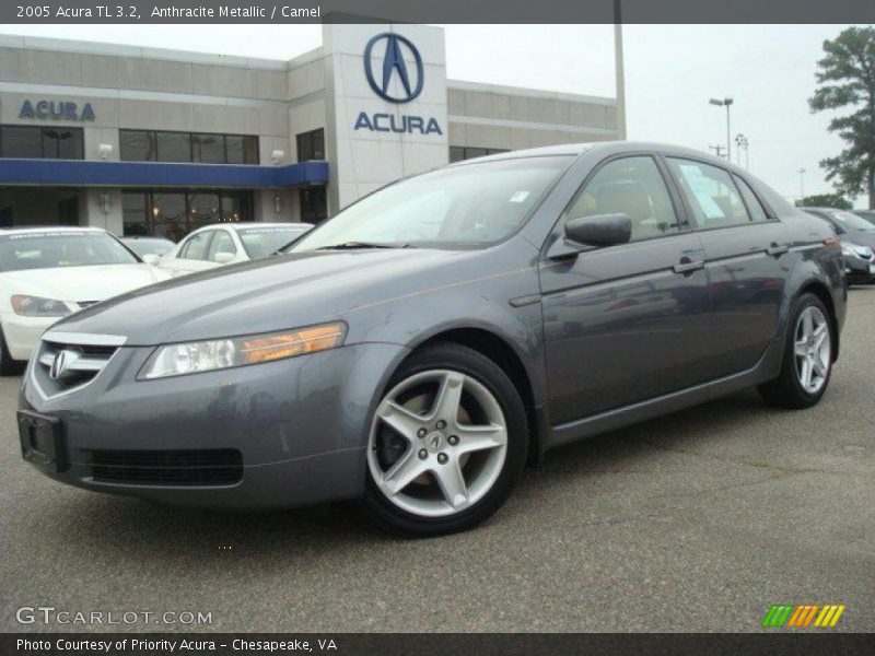 Anthracite Metallic / Camel 2005 Acura TL 3.2