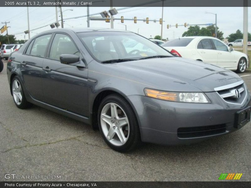 Anthracite Metallic / Camel 2005 Acura TL 3.2