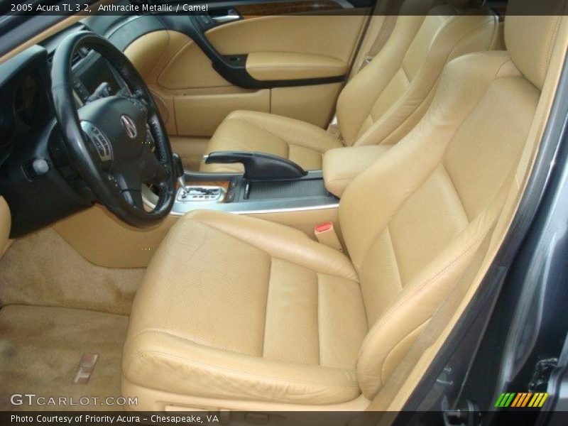 Anthracite Metallic / Camel 2005 Acura TL 3.2