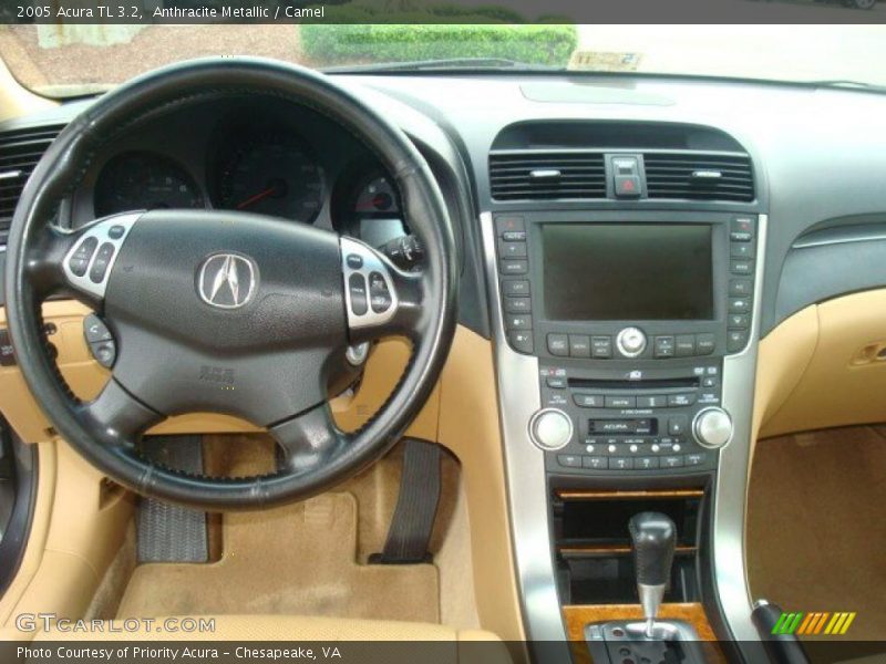 Anthracite Metallic / Camel 2005 Acura TL 3.2