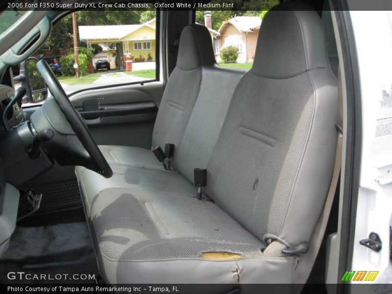 Oxford White / Medium Flint 2006 Ford F350 Super Duty XL Crew Cab Chassis