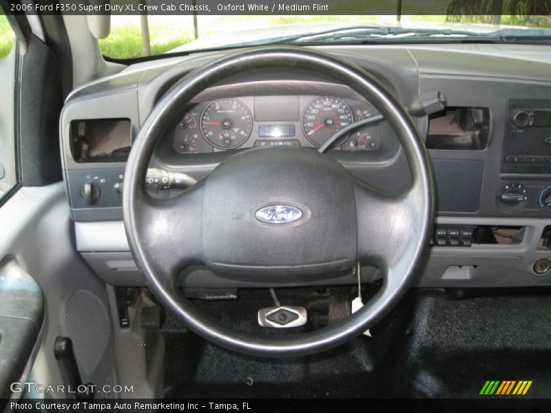 Oxford White / Medium Flint 2006 Ford F350 Super Duty XL Crew Cab Chassis