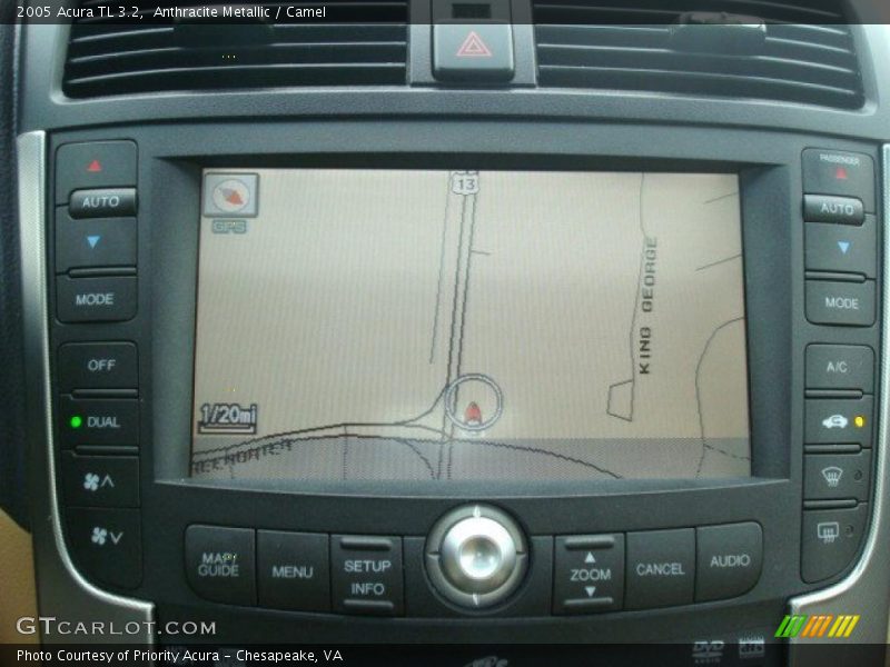 Anthracite Metallic / Camel 2005 Acura TL 3.2