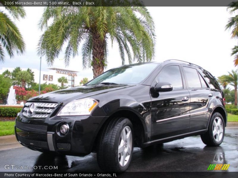 Black / Black 2006 Mercedes-Benz ML 500 4Matic