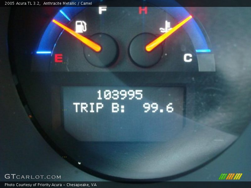 Anthracite Metallic / Camel 2005 Acura TL 3.2