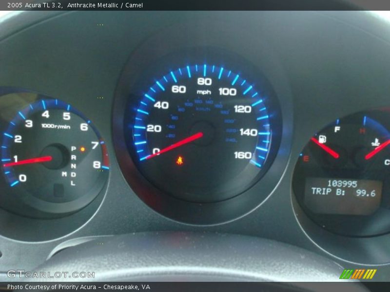 Anthracite Metallic / Camel 2005 Acura TL 3.2