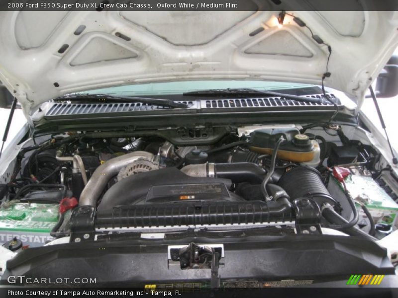 Oxford White / Medium Flint 2006 Ford F350 Super Duty XL Crew Cab Chassis