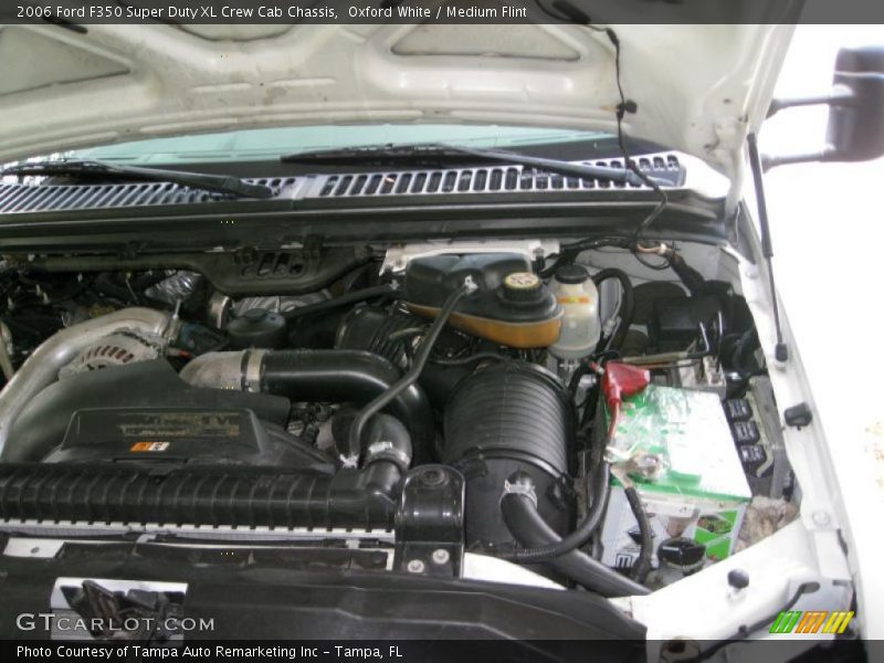 Oxford White / Medium Flint 2006 Ford F350 Super Duty XL Crew Cab Chassis