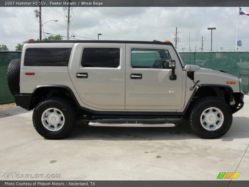Pewter Metallic / Wheat Beige 2007 Hummer H2 SUV