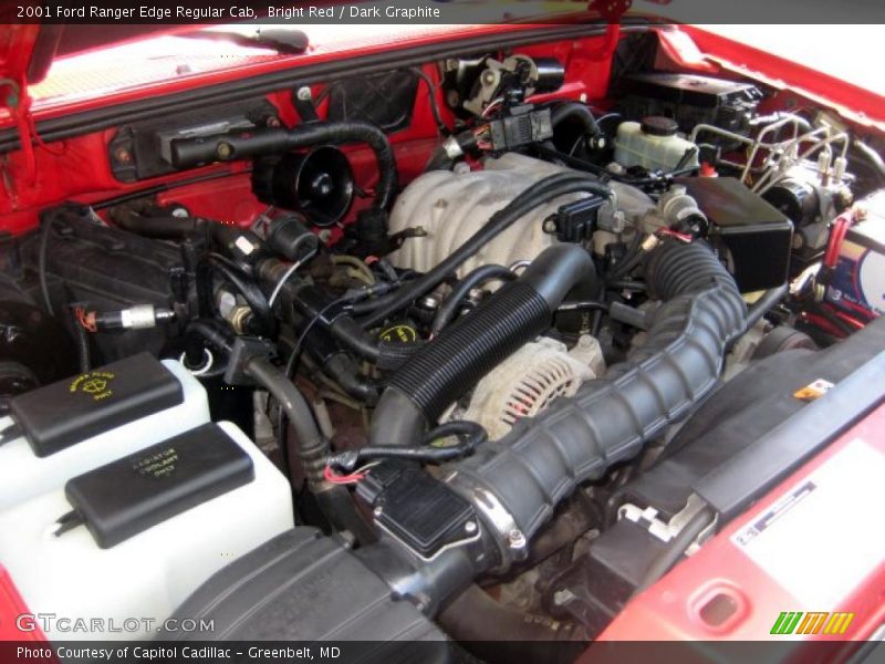 Bright Red / Dark Graphite 2001 Ford Ranger Edge Regular Cab