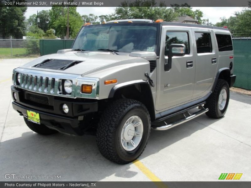 Pewter Metallic / Wheat Beige 2007 Hummer H2 SUV