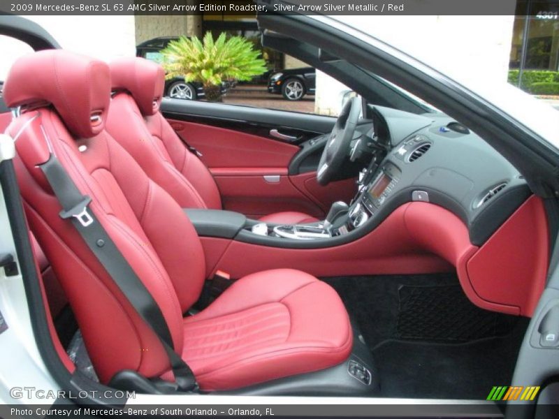 Front Seat of 2009 SL 63 AMG Silver Arrow Edition Roadster