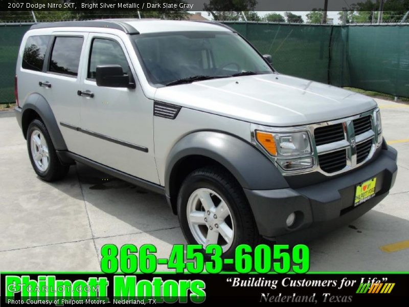 Bright Silver Metallic / Dark Slate Gray 2007 Dodge Nitro SXT