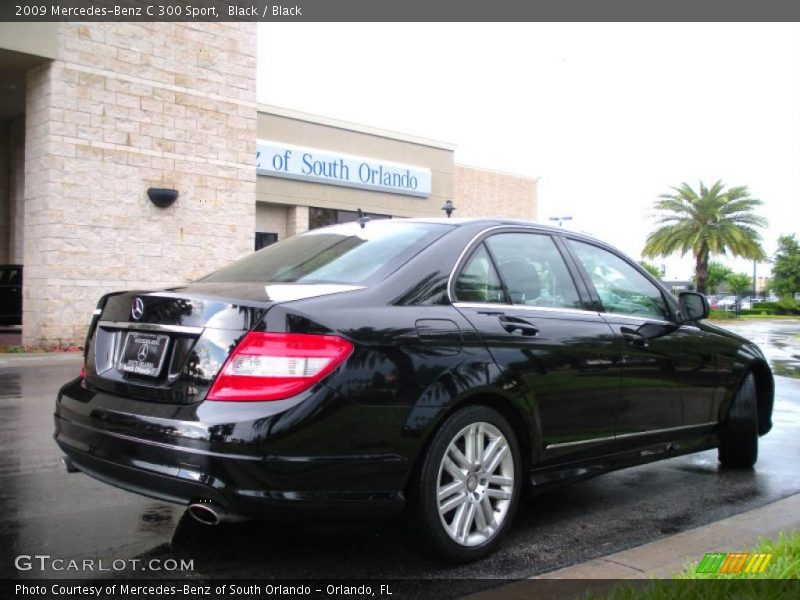 Black / Black 2009 Mercedes-Benz C 300 Sport