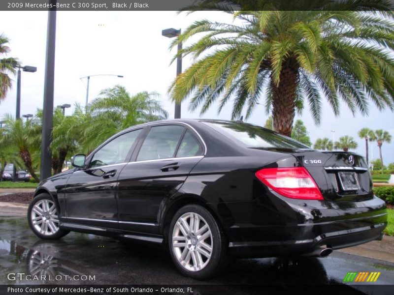 Black / Black 2009 Mercedes-Benz C 300 Sport