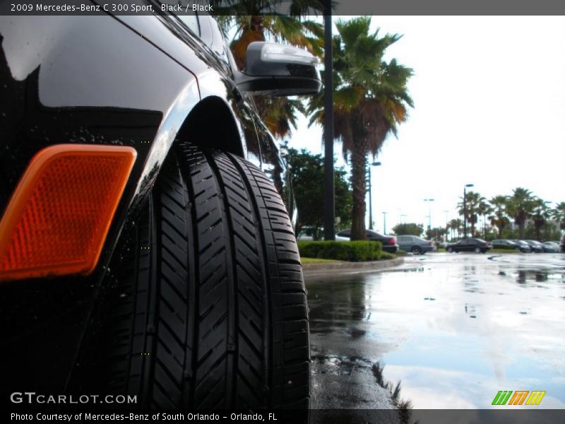 Black / Black 2009 Mercedes-Benz C 300 Sport
