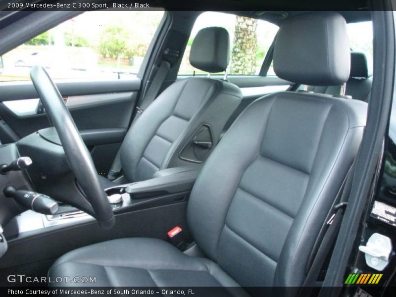 Black / Black 2009 Mercedes-Benz C 300 Sport