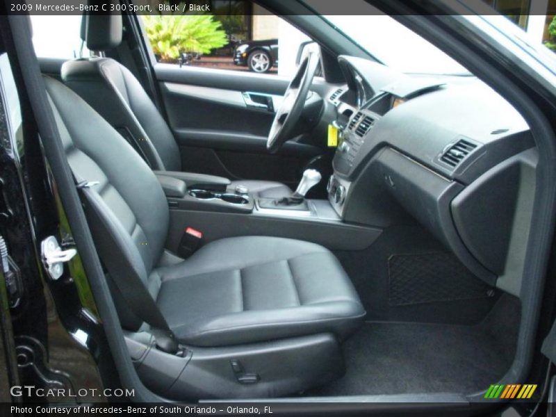 Black / Black 2009 Mercedes-Benz C 300 Sport