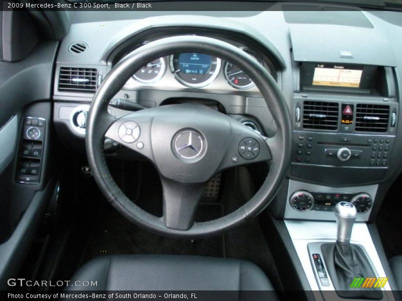 Black / Black 2009 Mercedes-Benz C 300 Sport