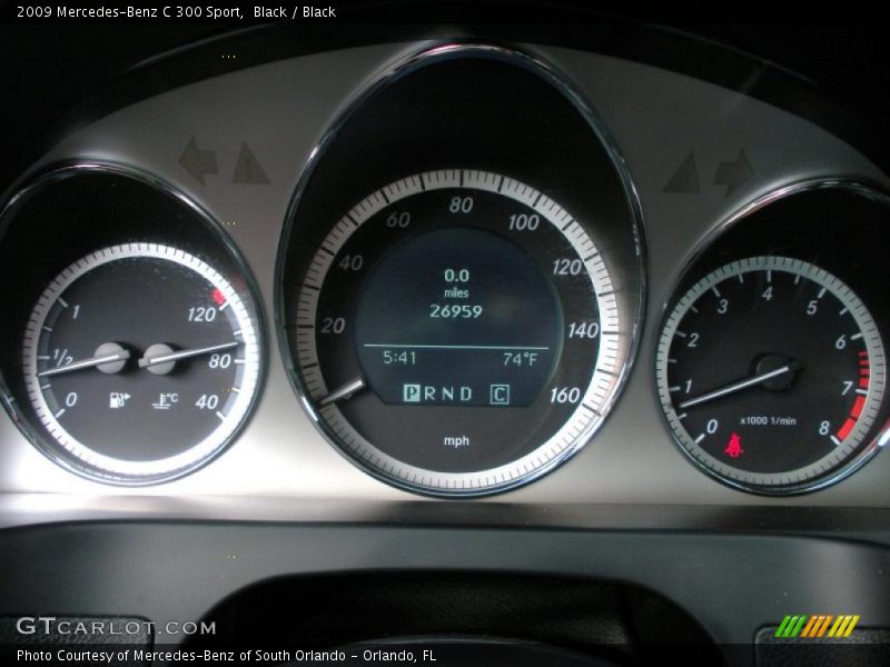 Black / Black 2009 Mercedes-Benz C 300 Sport