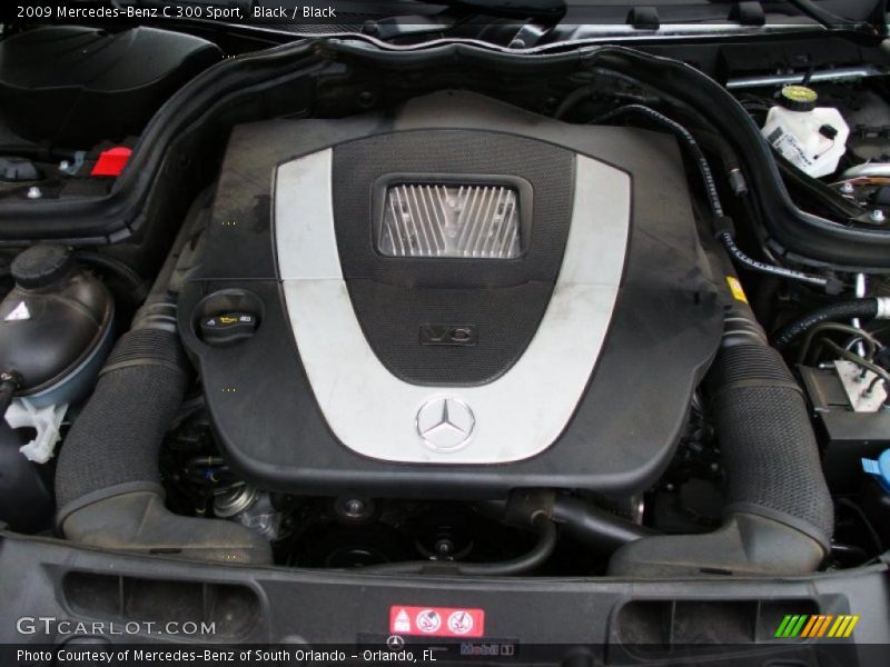 Black / Black 2009 Mercedes-Benz C 300 Sport