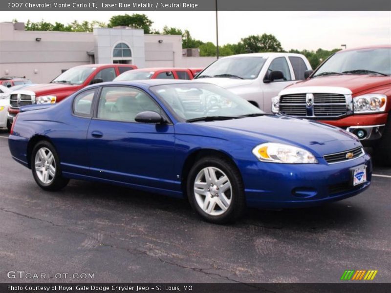 Laser Blue Metallic / Neutral Beige 2007 Chevrolet Monte Carlo LT