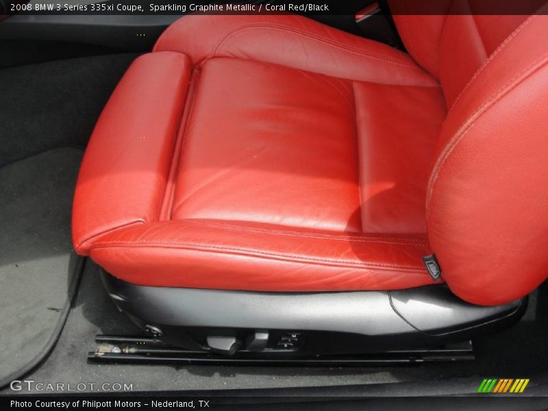 Sparkling Graphite Metallic / Coral Red/Black 2008 BMW 3 Series 335xi Coupe