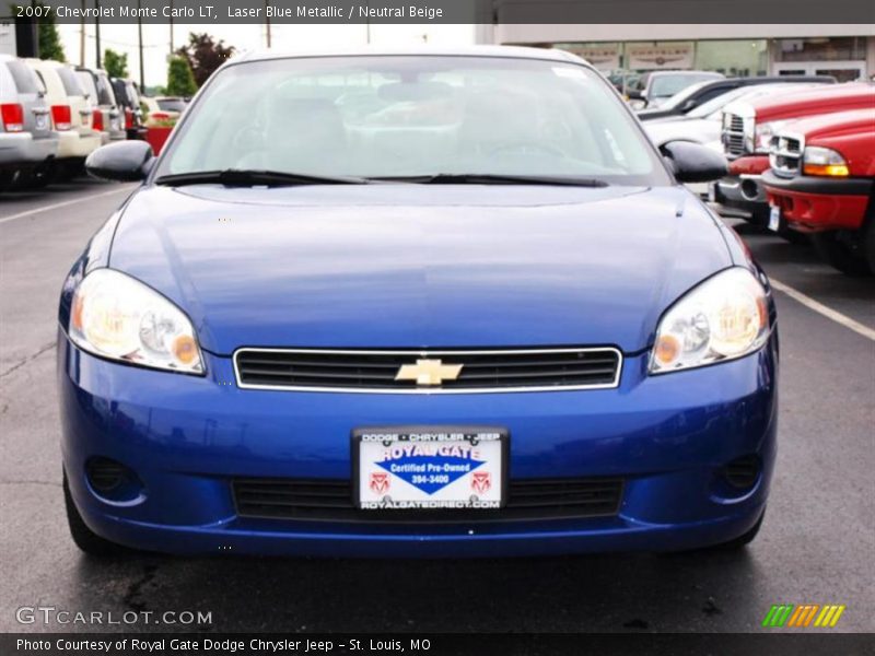Laser Blue Metallic / Neutral Beige 2007 Chevrolet Monte Carlo LT