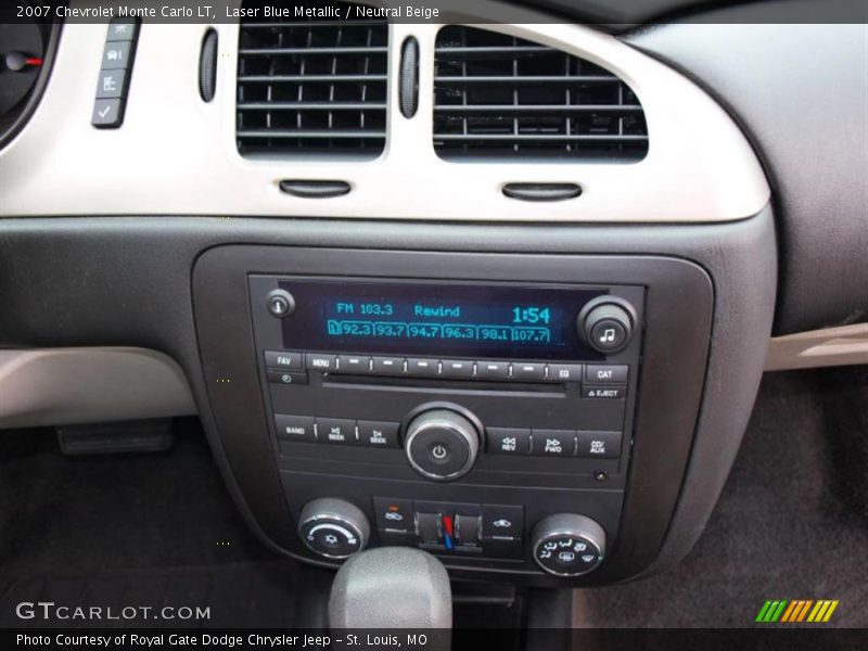 Laser Blue Metallic / Neutral Beige 2007 Chevrolet Monte Carlo LT